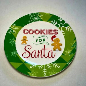 Cookies for Santa plate